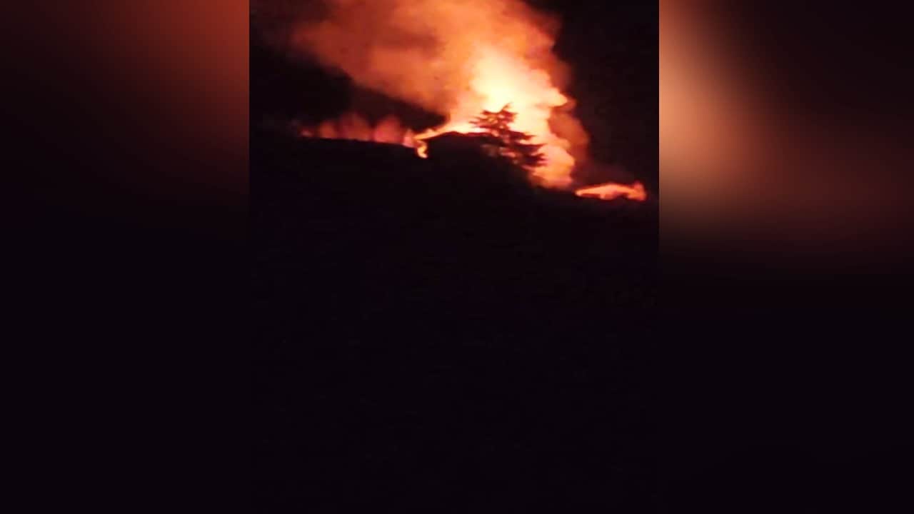 तलांगना गांव में भड़की आग।