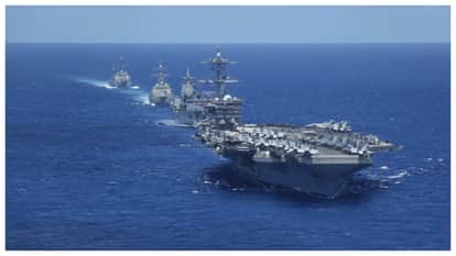 US battleship uss abraham lincoln moved from south china sea to west asia amid iran tension