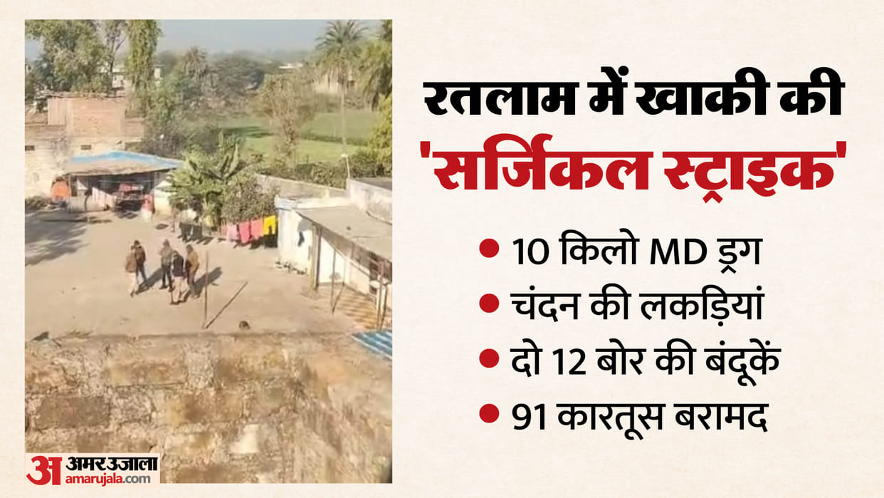 MP News: Major drug racket busted at ex-Azad Samaj Party leader’s house, MD drugs factory and arms seized