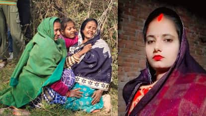 married woman strangled to death who had come to her parents home in Gonda police searching for accused