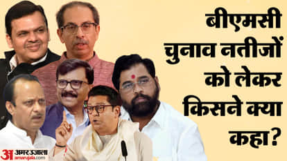 bmc election results political reactions cm fadnavis sanjay raut uddhav raj thackeray bjp shiv sena congress