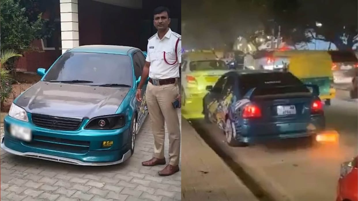 Kerala Student Fined Rs 1.1 Lakh in Bengaluru for Illegal Car Modification
