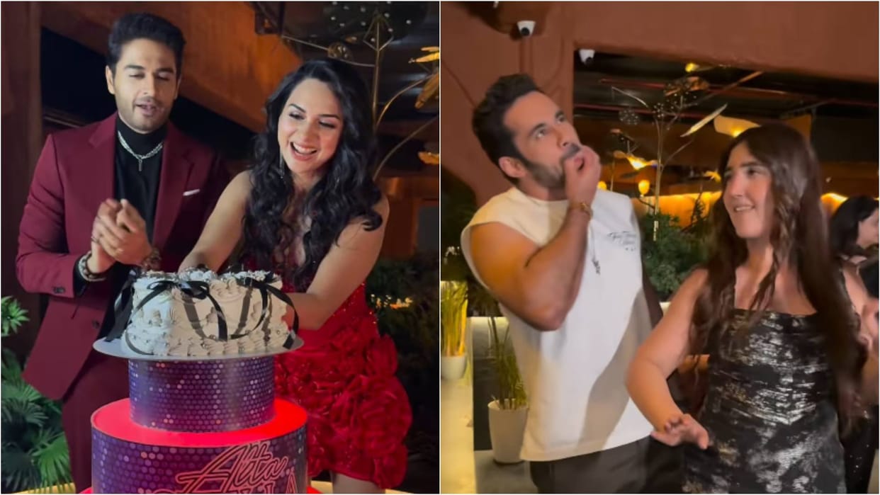 Abhishek Bajaj Pranit awez attends Bigg Boss 19 Winner Gaurav Khanna Wife Akanksha Pre Birthday celebration
