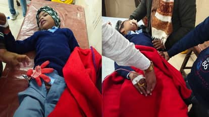 school van overturned after being hit by truck in Mainpuri, one person died