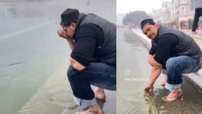 case registered against young Boy who rinsed his mouth in the Harimandir Sahib Sarovar