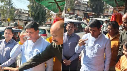 Indore News: New Narmada line starts in Bhagirathpura; Mayor drinks water to test quality as crisis continues