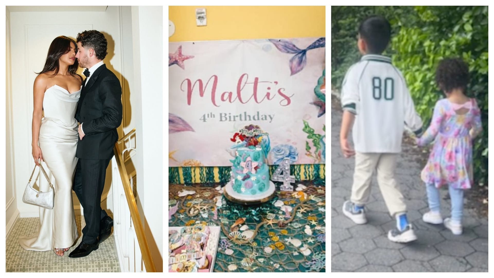 Priyanka Chopra shares glimpse of daughter Malti marie 4th birthday bash with Princess Ariel mermaid cake