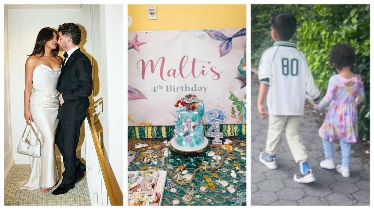 Priyanka Chopra shares glimpse of daughter Malti marie 4th birthday bash with Princess Ariel mermaid cake
