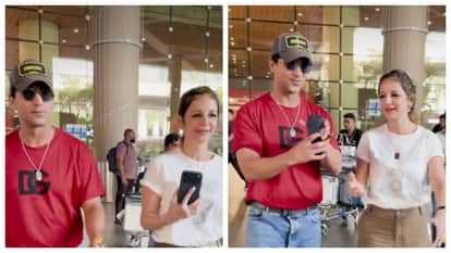 Arslan Goni grabs Sussanne Khan phone shows Hrithik Roshan on video call