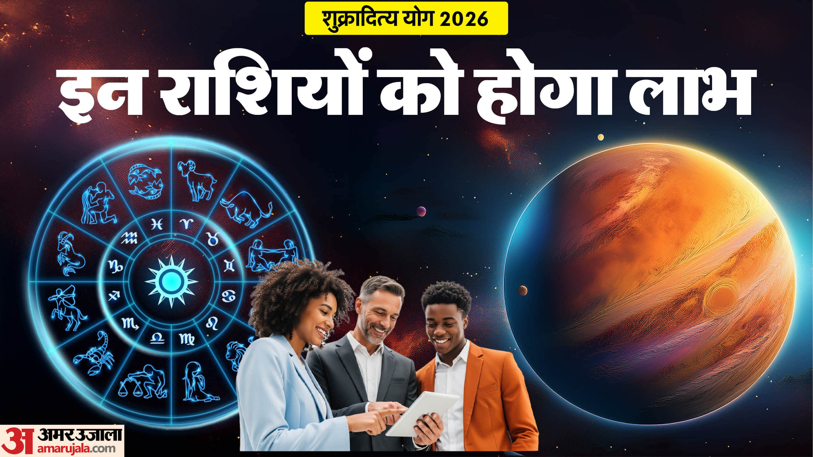 Shukraditya Yog in makar rashi 2026 these zodiac will get benefits in love life and get success