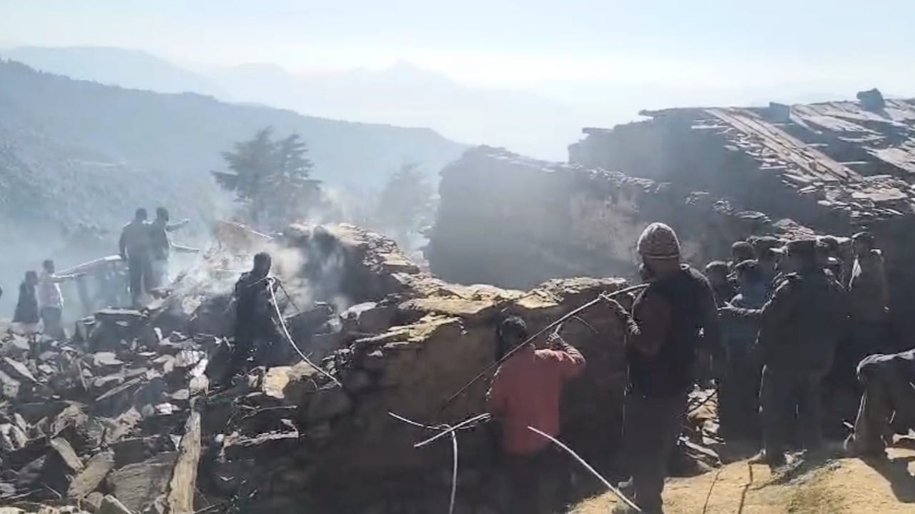 Sirmaur Fire: mother ran for help at, her daughters, grandchildren, and soninlaw didnot even get a chance to g