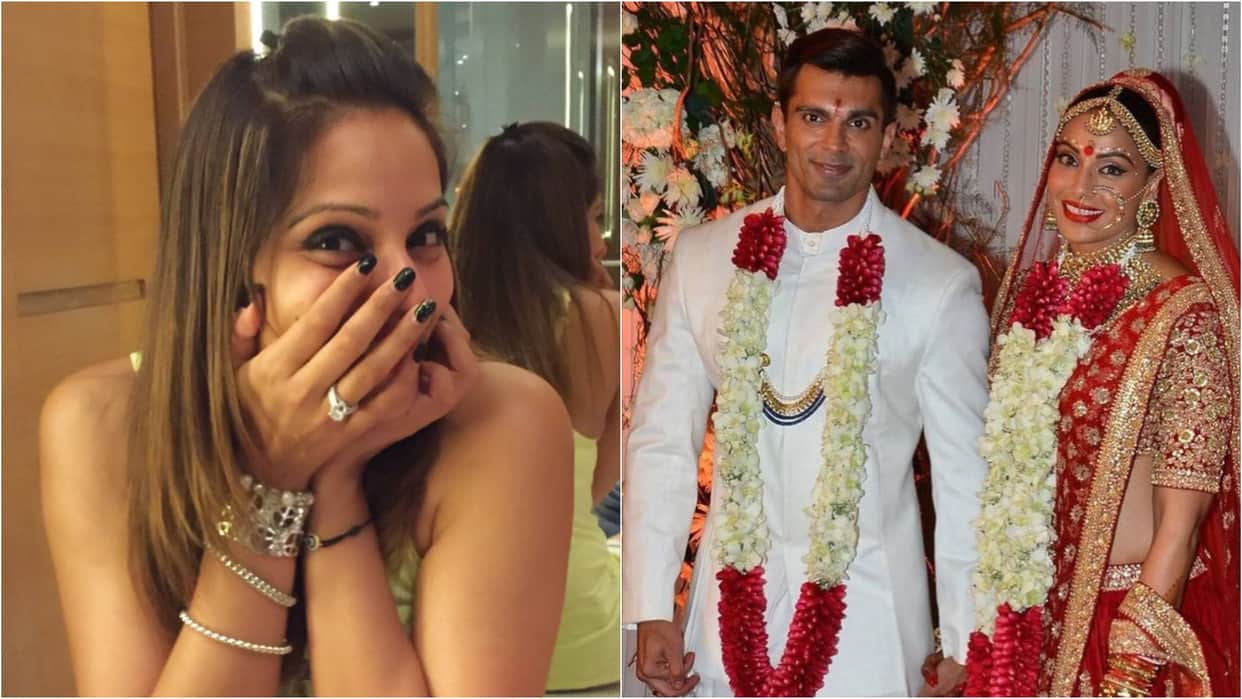 Bipasha Basu hopped on the viral 2016 social media trend shares her wedding Photos with Karan Singh Grover