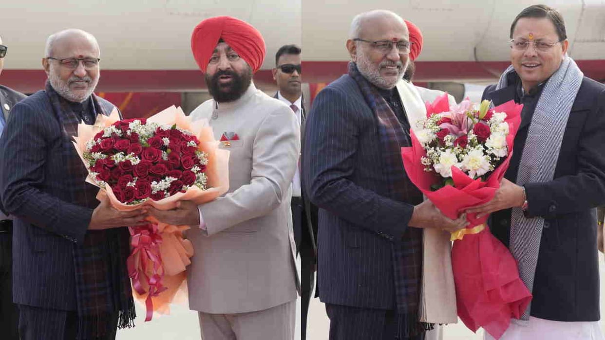 Vice President C.P. Radhakrishnan arrived in Dehradun CM Dhami and Governor welcomed Uttarakhand news