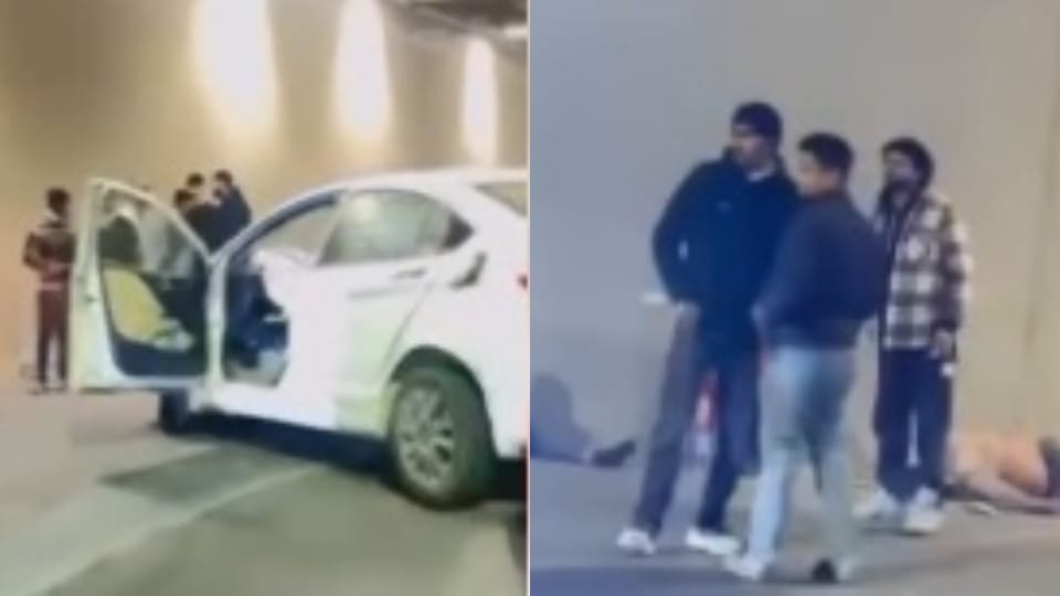 Civil engineer dies after car hits divider in gurugram one man admitted in ICU
