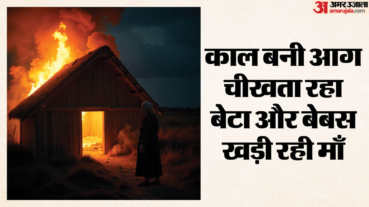 Shahdol News: A young son was burned alive in front of his mother's eyes.