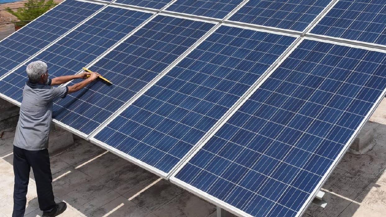 Solar power reduces costs: The flour mill is now running without electricity... and where dust once flew in th