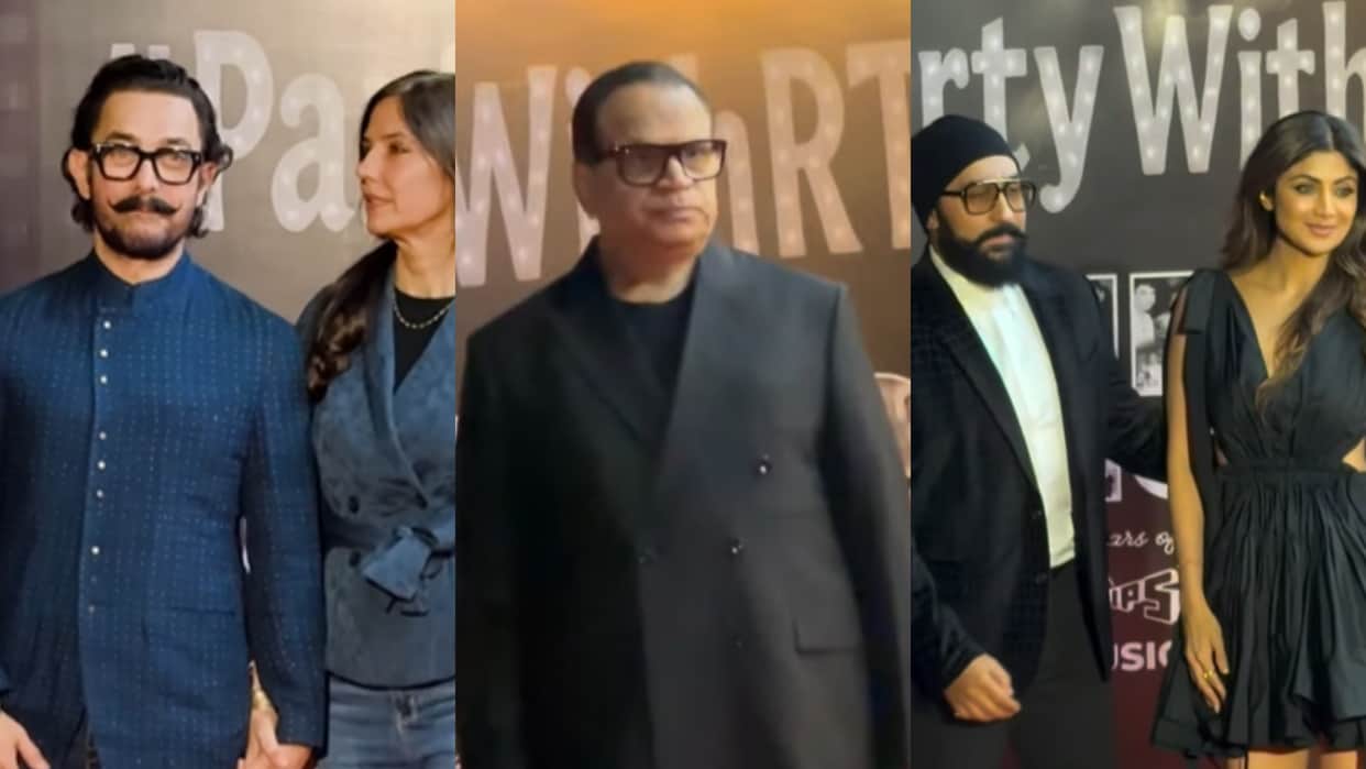 Aamir Khan And Girlfriend Gauri Spratt Attend Ramesh Taurani Birthday Party With Other Celebs