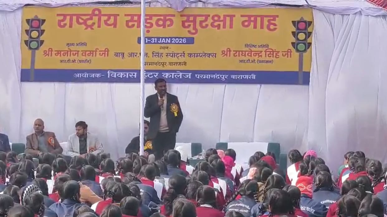 Children become road safety ambassadors will encourage parents to take road safety pledges in Varanasi