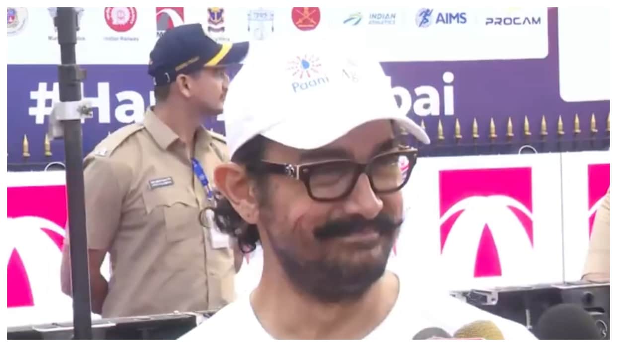 Aamir Khan Kiran Rao and daughter Ira Khan took part in the Tata Mumbai Marathon 2026