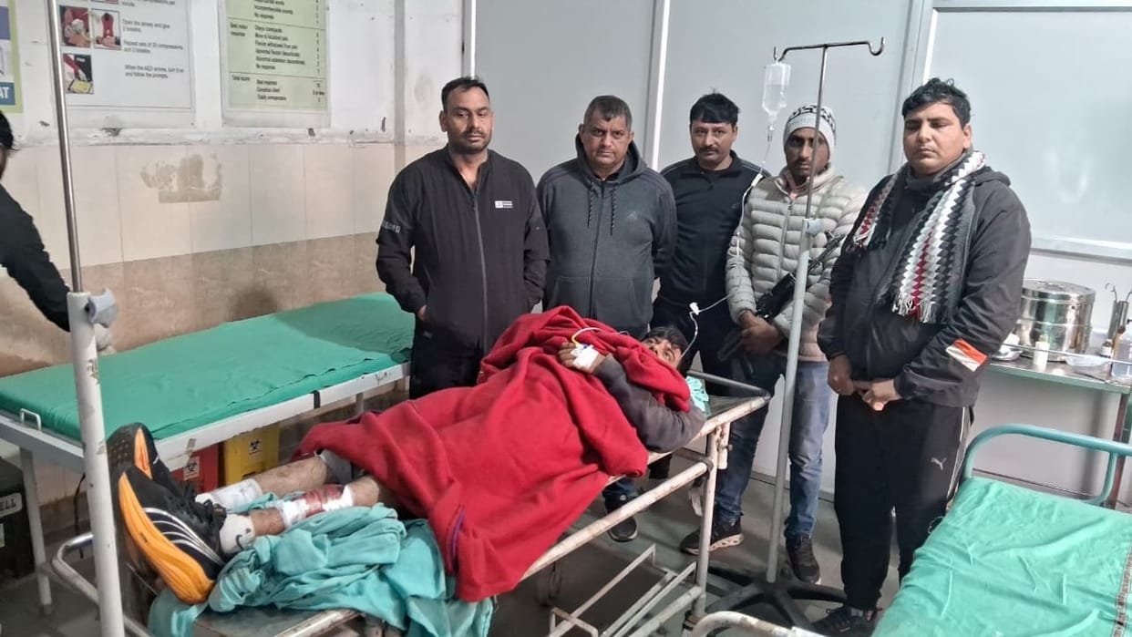 Police encounter in Sonipat Criminal Ankit Ridhaau injured near Sohti village in Kharkhoda shot in the leg