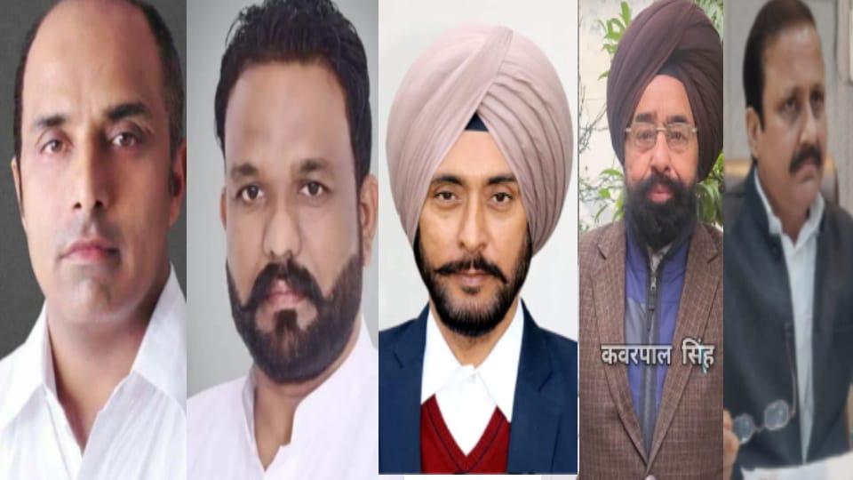अमन कपूर बॉबी, रमेश मेशी सहोता, अमरजीत सिंह, कंवरपाल सिंह, रविंदर पाल सिंह राजू।