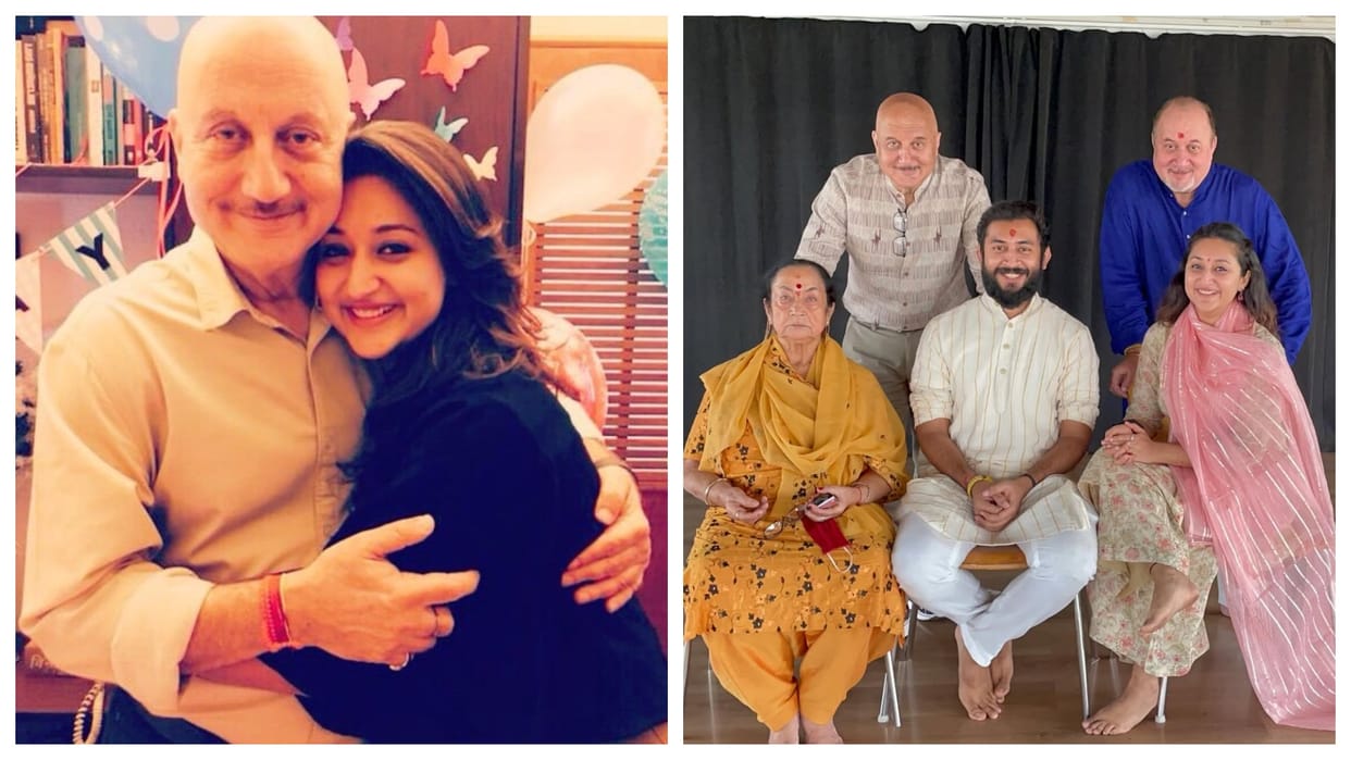 anupam kher wishes brother raju daughter vrinda happy birthday share special post