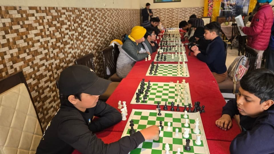District-level chess championship held at Barnala Sports Club