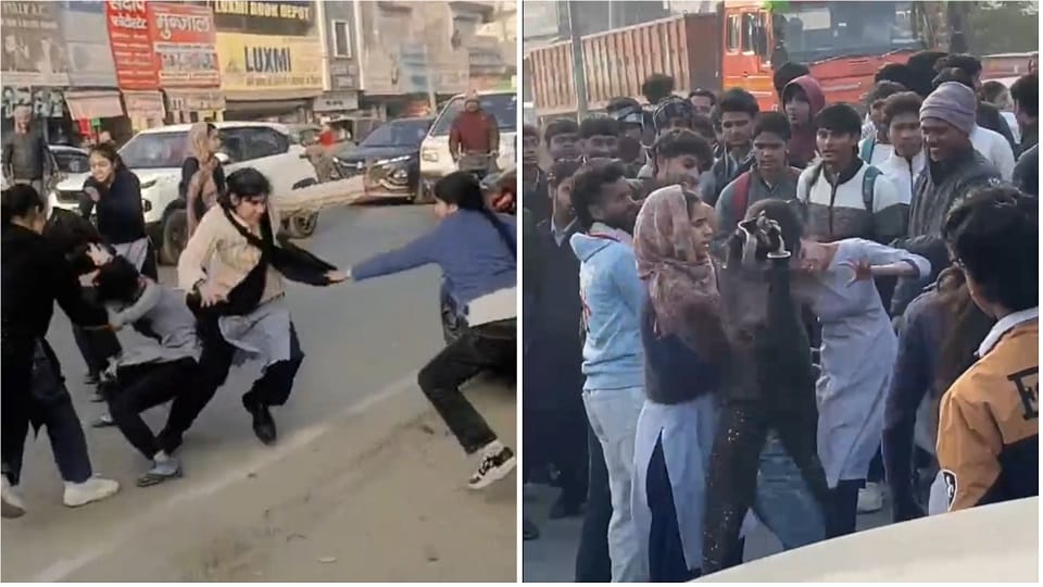 Haryana:आईटीआई की छात्राओं के बीच जमकर चले लात-घूंसे, बीच सड़क में हुई  मारपीट; देखें वीडियो - Iti Girl Students Clashed In Karnal - Amar Ujala  Hindi News Live