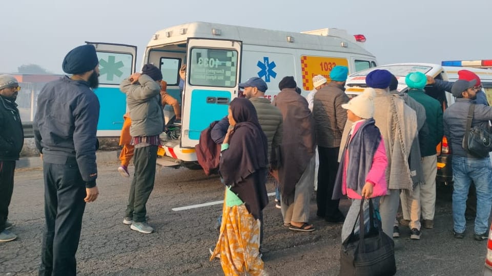 PRTC bus and several other vehicles collided in Rajpura many injured