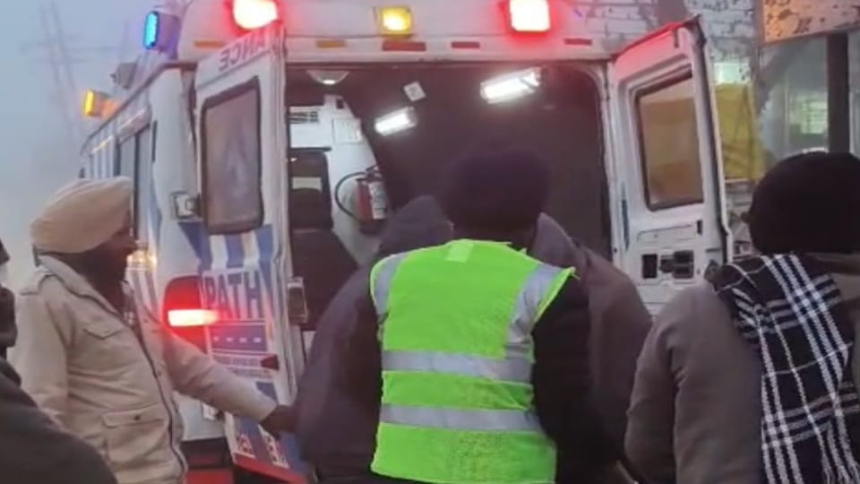 tractor carrying pilgrims collided with truck two killed injuring several others in Jalandhar