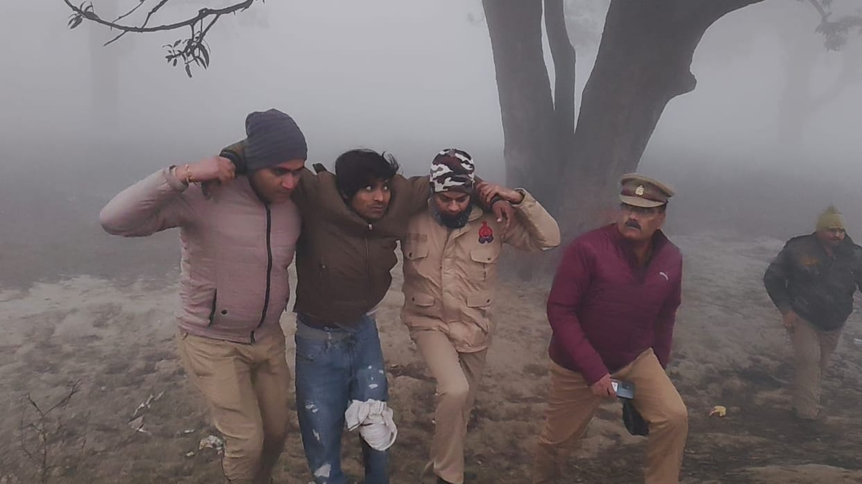Kannauj jailbreak Fugitive prisoner apprehended by police after 13 days shot in the leg during an encounter