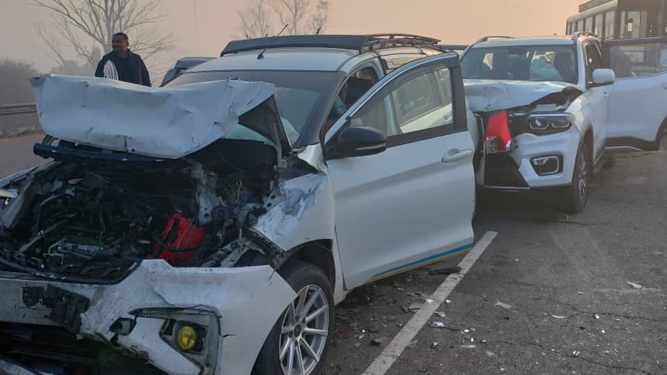 PRTC bus and several other vehicles collided in Rajpura many injured