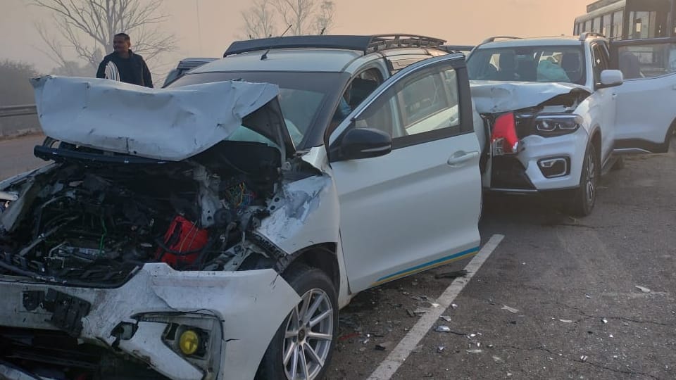 PRTC bus and several other vehicles collided in Rajpura many injured