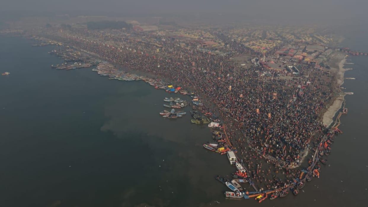 Magh Mela: Bathing on Vasant Panchami on 23rd, two crore devotees expected to arrive