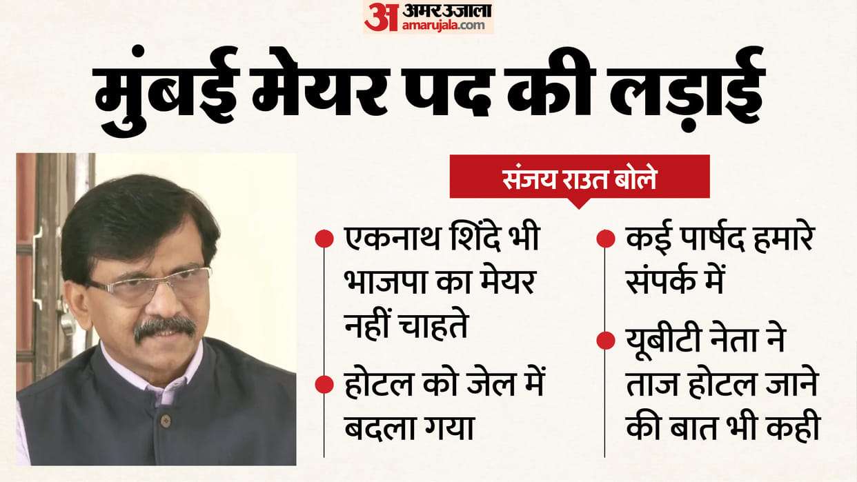 bmc election sanjay raut said eknath sinde corporators do not want bjp mayor many in touch with us