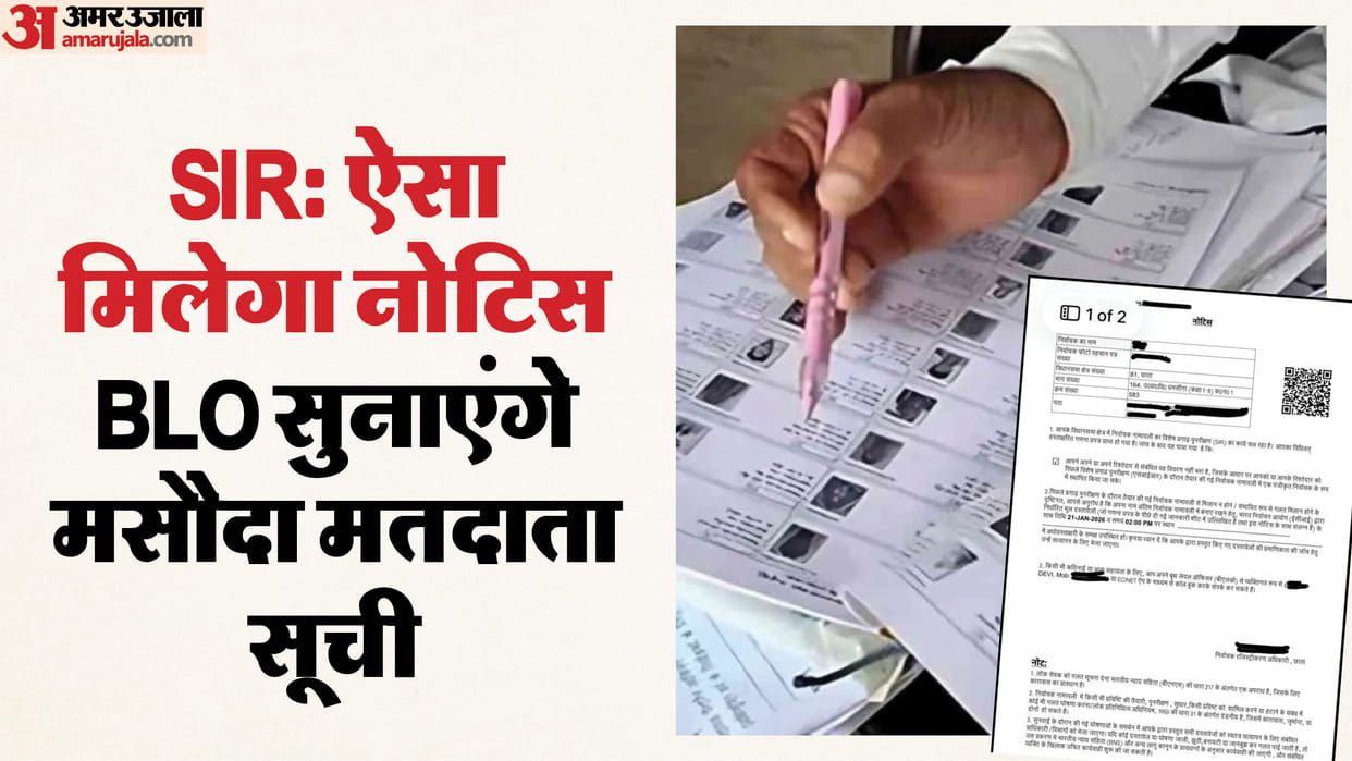 BLOs will read out draft voter list every booth once again After in UP Commission has shown format of notice