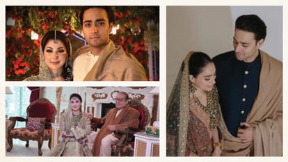 pakistan maryam nawaz son wedding photos bridal outfit controversy photos