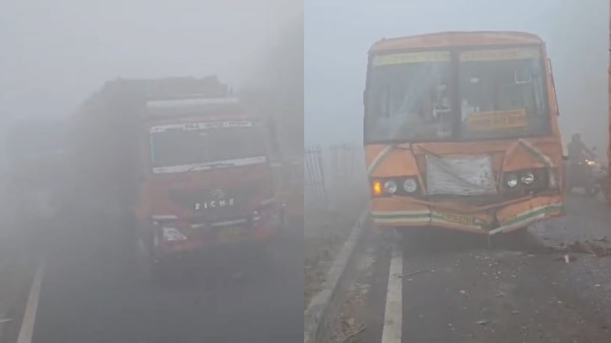 Twenty vehicles collided on Lucknow Delhi highway in Bareilly due to dense fog