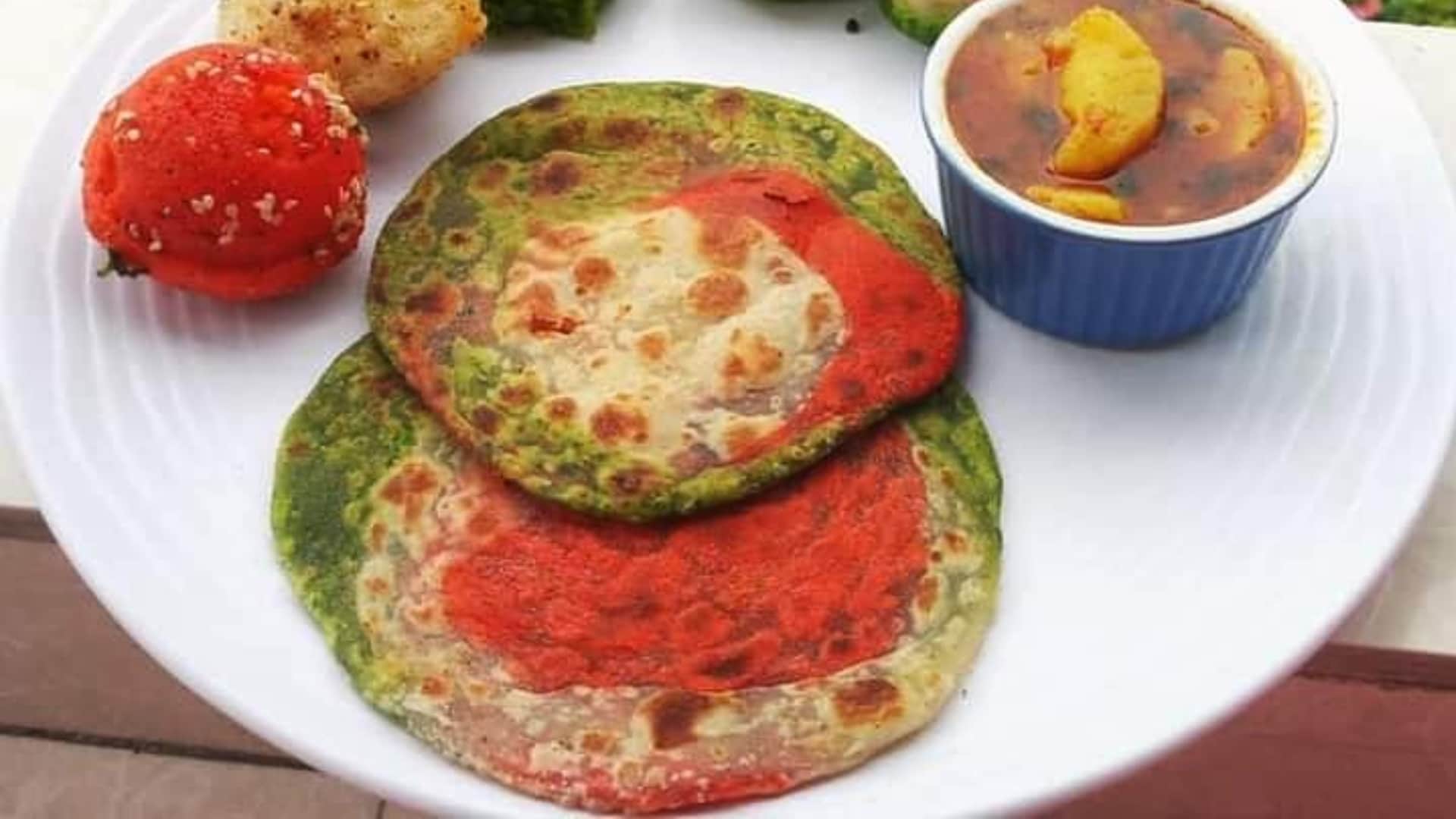 Tiranga Paratha Recipe: How to Make Tricolor Paratha Step by Step Process Republic Day Special Dish