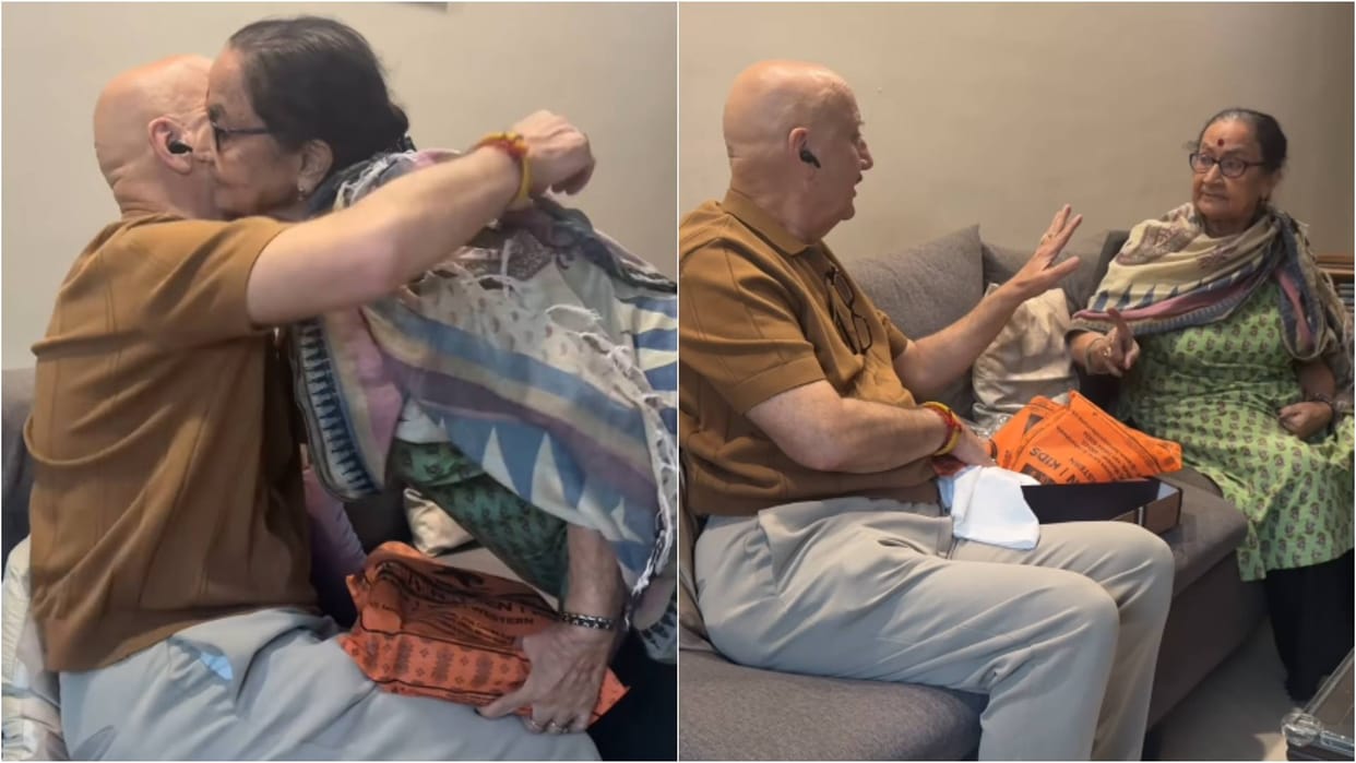 Anupam Kher shared Lovely and emotinal Vidoe with his Mother Dulari Kher