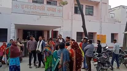 Four members of family run over by car mother and daughter died murder alleged due to rivalry in mau