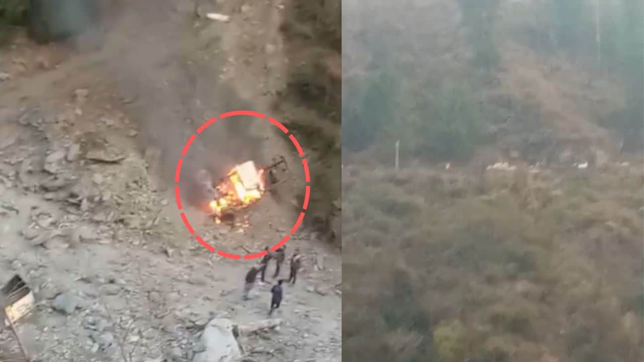 चंबा में धूं-धूंकर जला पिकअप