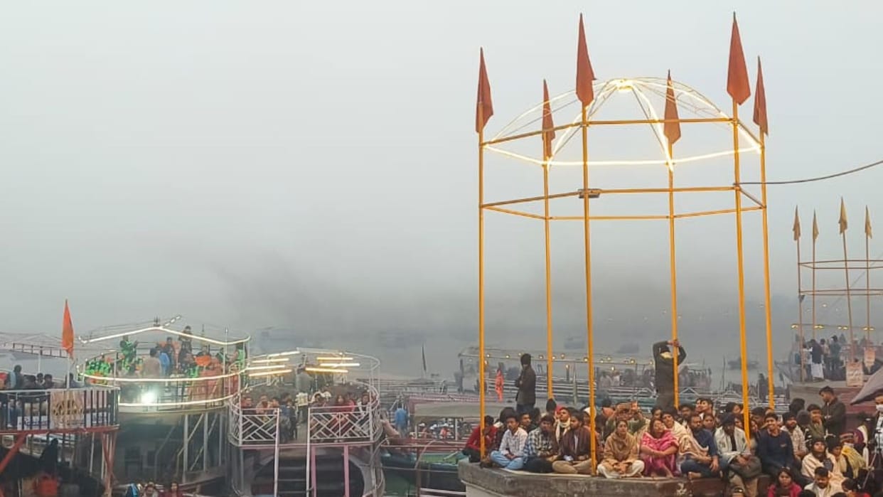 Varanasi News Water police seize barge and motorboat for polluting Ganges with smoke operator issued warning
