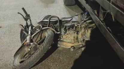 motorcycle collided with DCM truck two young men injured in mau