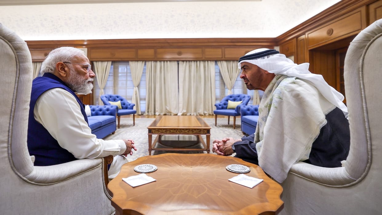 India and UAE Agreement PM Modi and President Sheikh Mohamed bin Zayed Al Nahyan Meeting