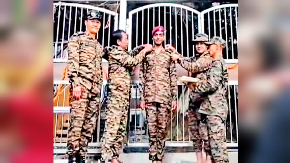 Salute: Huge Crowd at Last Rites of Major Shubham Saini, Cries of Bharat Mata Ki Jai Echo