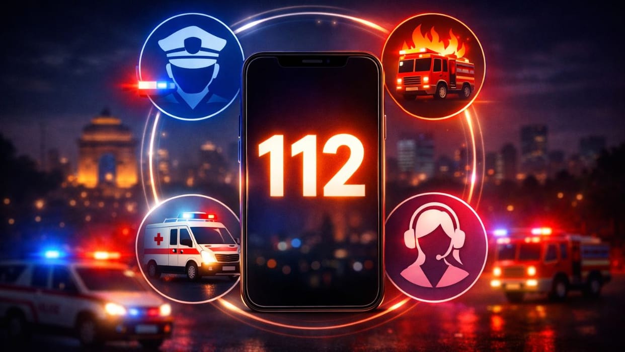 All emergency services in Delhi will be available on dial number 112