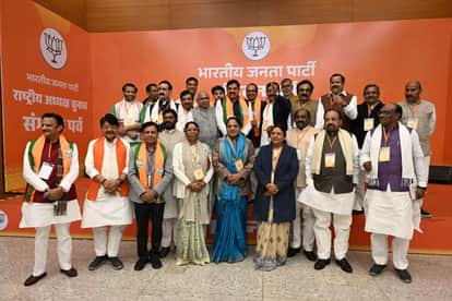 MP News: In the BJP national president election, CM Dr. Mohan, Shivraj Singh, VD Sharma, and 20 other leaders