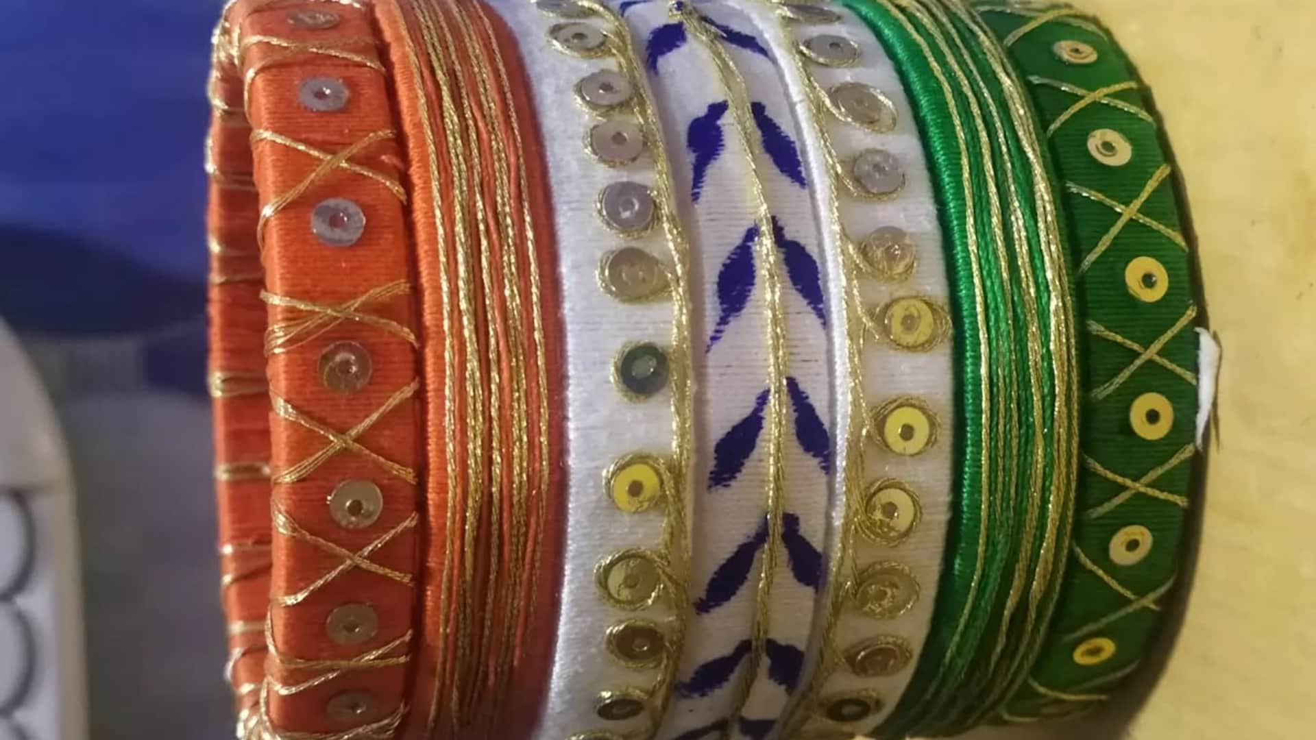 Republic Day 2026 Office Look Wear Stylish Tricolor Bangles Tirange Colour KI Chudiyan