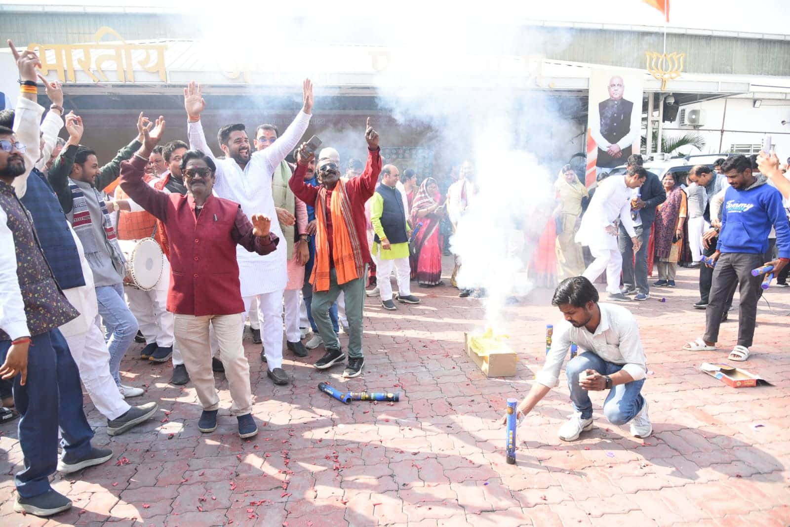 MP News: BJP celebrates as Nitin Naveen becomes national president; CM Dr. Yadav and state president extend co